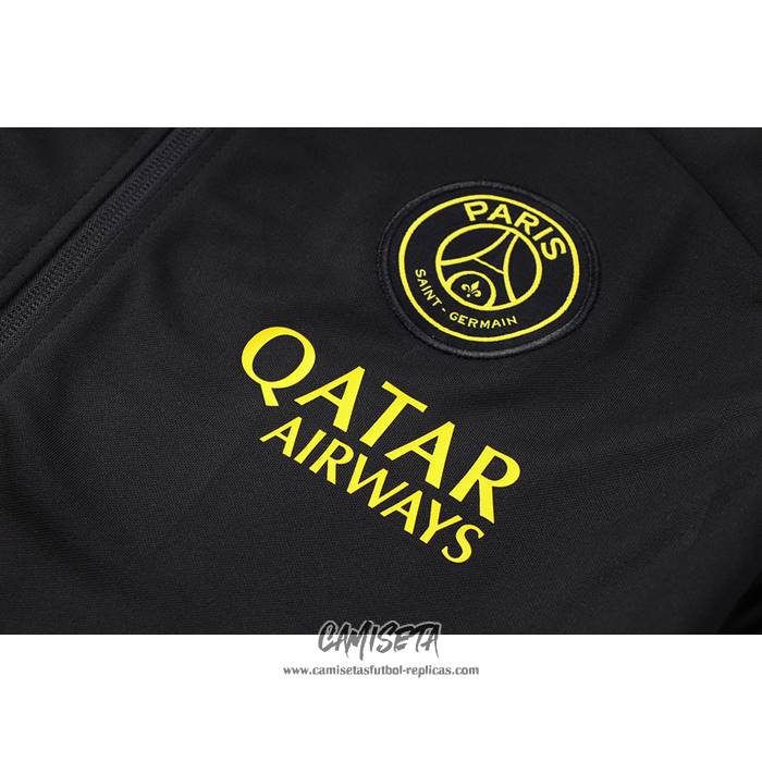 Chandal de Chaqueta del Paris Saint-Germain Jordan 2023-2024 Nino Negro